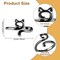 4pcs Knitting Crochet Loop Ring for Fingers Metal Open Yarn Guide Crochet Rings Adjustable Braided Faster Knitting Thimbles Holders Accessories for Crochet Mother Grandma Gifts (Multicolor)